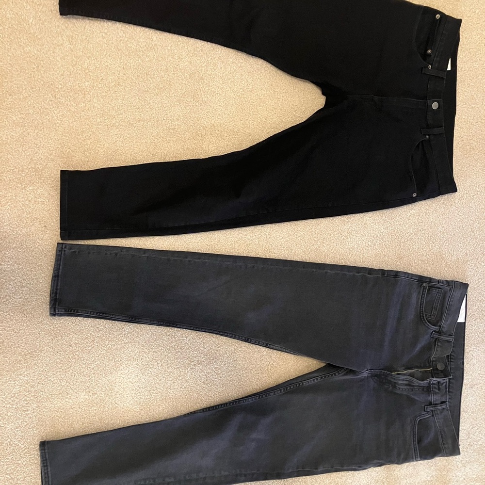 2pk Black and Gray Jeans Set ( H&M-LEVIS)